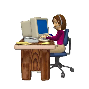 Person using computer